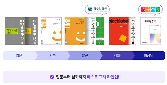 수학 영역별 베스트 교재